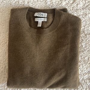 COS Pure Cashmere Sweater, Brown, SM